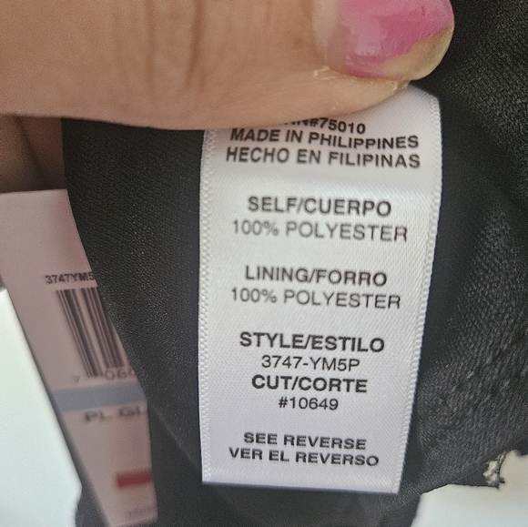 NWT black sequin and lace elegant formal top - Picture 6 of 10